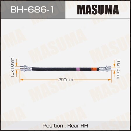 Шланг тормозной Masuma, BH-686-1