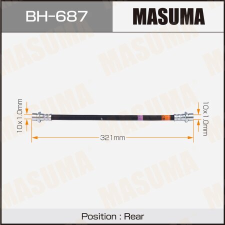 Шланг тормозной Masuma, BH-687