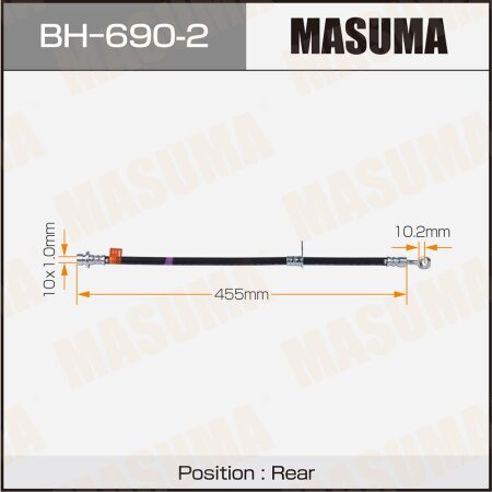 Шланг тормозной Masuma, BH-690-2