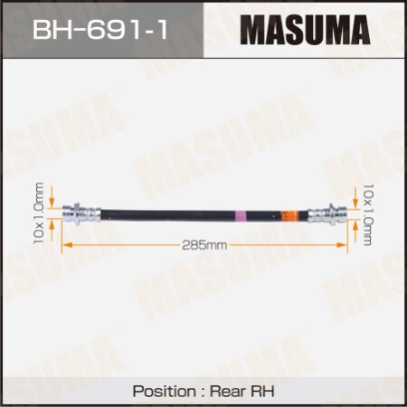 Шланг тормозной Masuma, BH-691-1