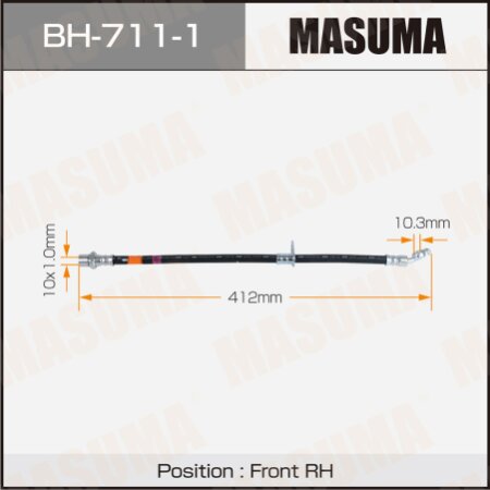 Шланг тормозной Masuma, BH-711-1