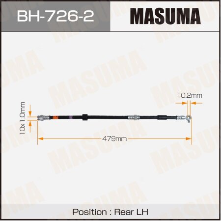 Шланг тормозной Masuma, BH-726-2