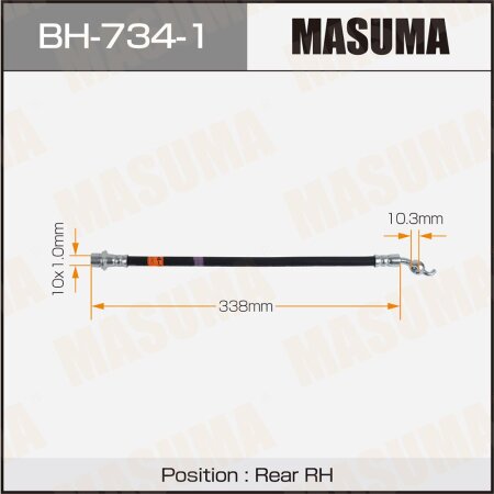 Шланг тормозной Masuma, BH-734-1