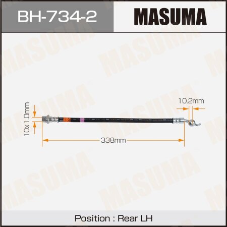 Шланг тормозной Masuma, BH-734-2