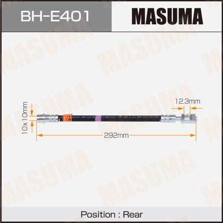 Шланг тормозной Masuma, BH-E401