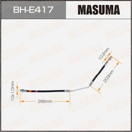 Шланг тормозной Masuma, BH-E417