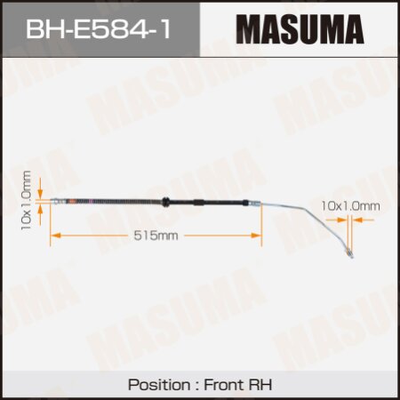 Шланг тормозной Masuma, BH-E584-1