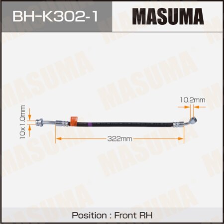 Шланг тормозной Masuma, BH-K302-1