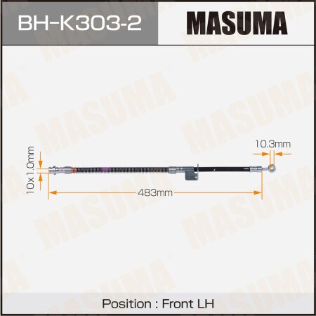 Шланг тормозной Masuma, BH-K303-2