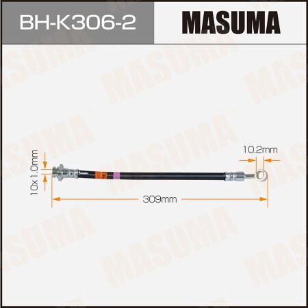Шланг тормозной Masuma, BH-K306-2