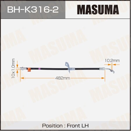 Шланг тормозной Masuma, BH-K316-2