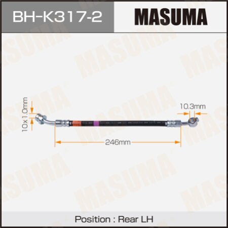 Шланг тормозной Masuma, BH-K317-2