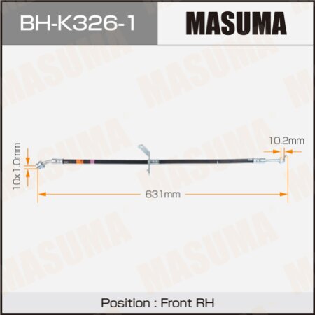Шланг тормозной Masuma, BH-K326-1
