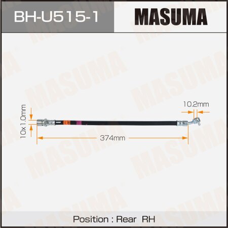 Шланг тормозной Masuma, BH-U515-1