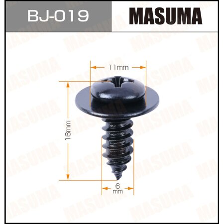 Саморез MASUMA 6x16мм, набор 10шт, BJ-019