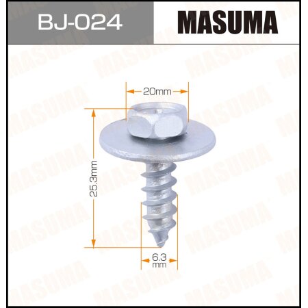 Саморез MASUMA 6.3x25.3мм, набор 10шт, BJ-024