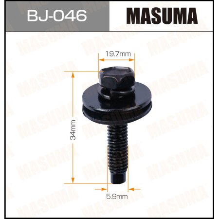 Болт MASUMA 5.9x34мм, набор 6шт, BJ-046