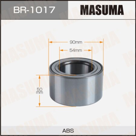 Подшипник ступичный Masuma (ABS), BR-1017