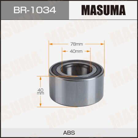 Подшипник ступичный Masuma (ABS), BR-1034