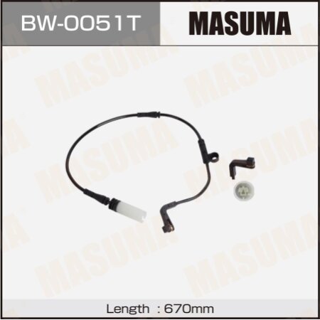 Датчик износа тормозных колодок Masuma, BW-0051T