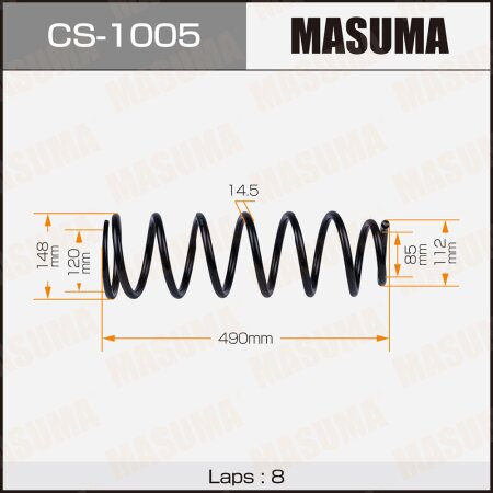 Пружина подвески Masuma, CS-1005