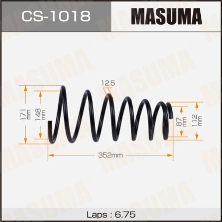 Пружина подвески Masuma, CS-1018