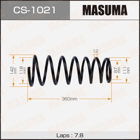 Пружина подвески Masuma, CS-1021
