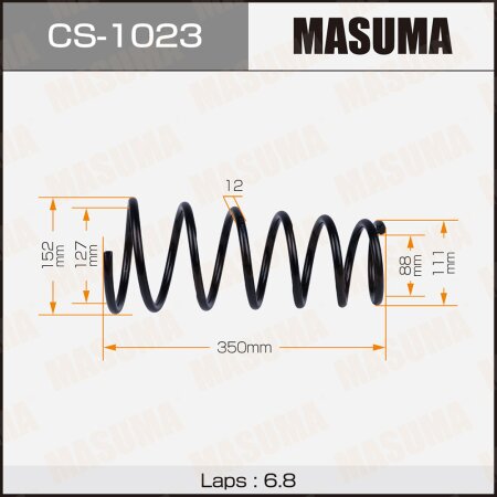 Пружина подвески Masuma, CS-1023