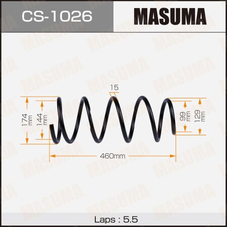 Пружина подвески Masuma, CS-1026