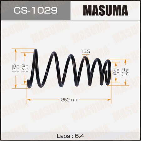 Пружина подвески Masuma, CS-1029