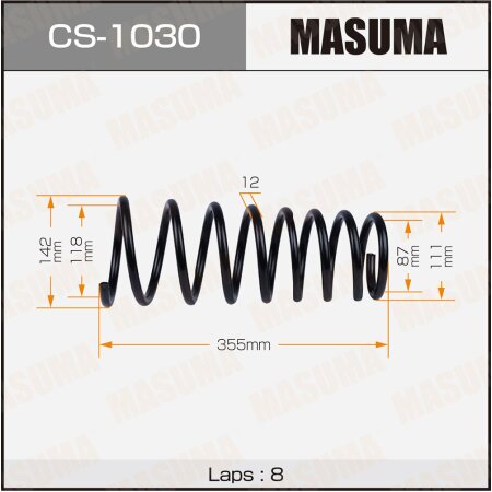 Пружина подвески Masuma, CS-1030