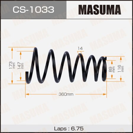 Пружина подвески Masuma, CS-1033
