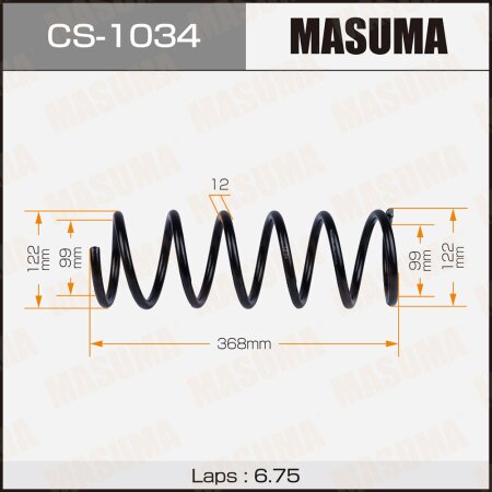 Пружина подвески Masuma, CS-1034