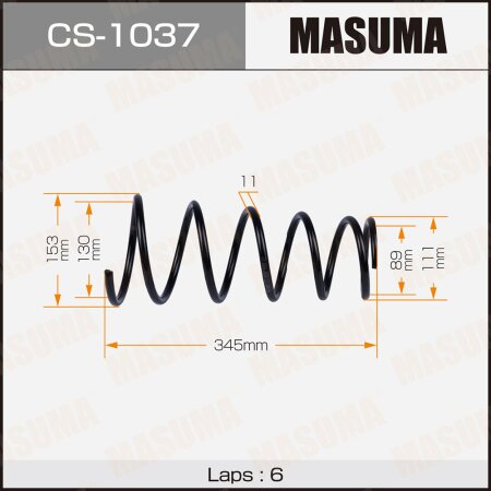 Пружина подвески Masuma, CS-1037