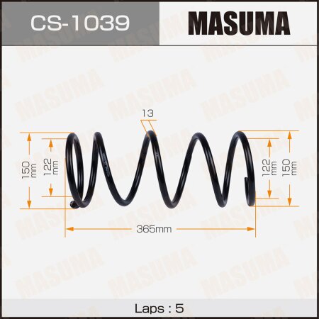 Пружина подвески Masuma, CS-1039