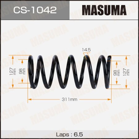 Пружина подвески Masuma, CS-1042