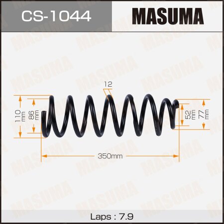 Пружина подвески Masuma, CS-1044
