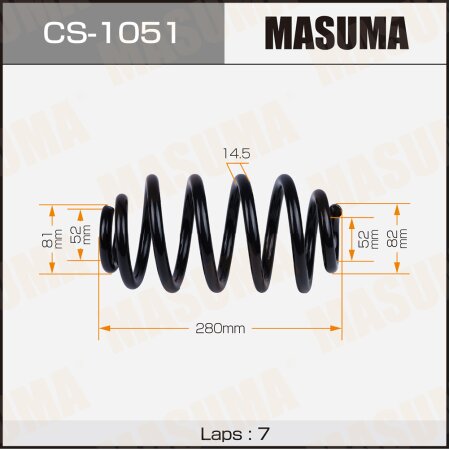 Пружина подвески Masuma, CS-1051