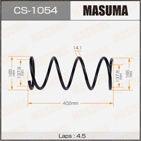 Пружина подвески Masuma, CS-1054
