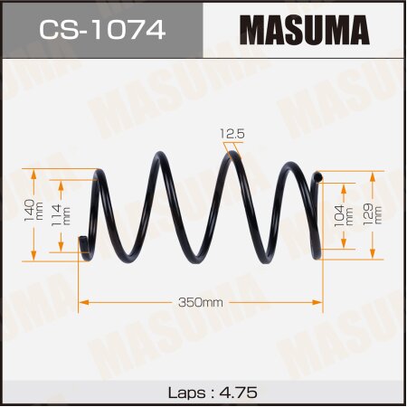 Пружина подвески Masuma, CS-1074
