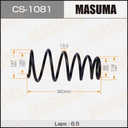 Coil spring Masuma, CS-1081
