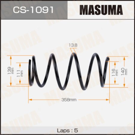 Пружина подвески Masuma, CS-1091