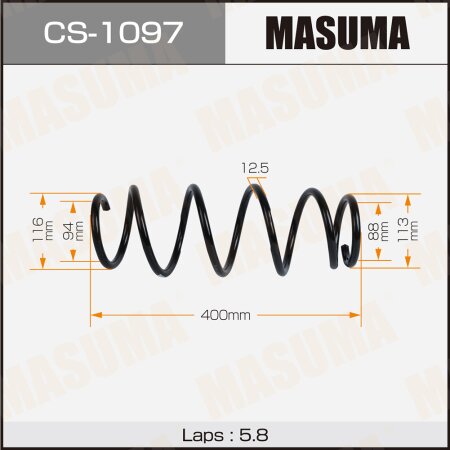Coil spring Masuma, CS-1097