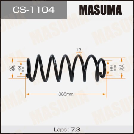 Coil spring Masuma, CS-1104