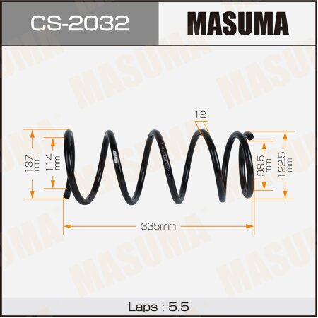 Coil spring Masuma, CS-2032
