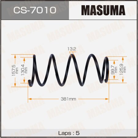 Пружина подвески Masuma, CS-7010