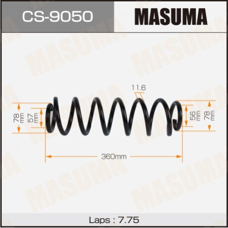 Coil spring Masuma, CS-9050