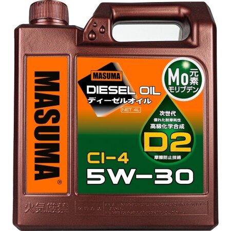Масло моторное MASUMA 5W30 D2 CI-4 дизель, синтетика 4л, D-5009E