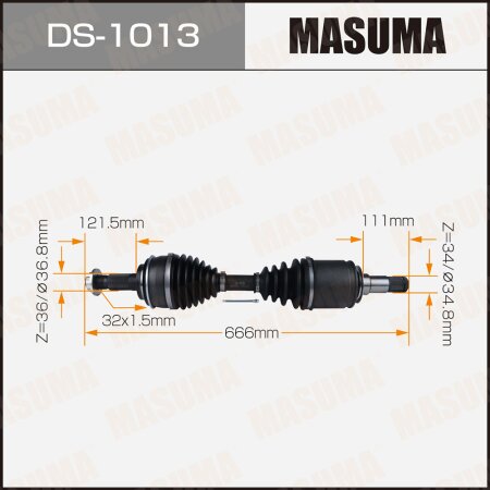 Привод в сборе MASUMA, DS-1013