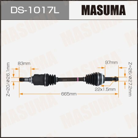 Привод в сборе MASUMA, DS-1017L